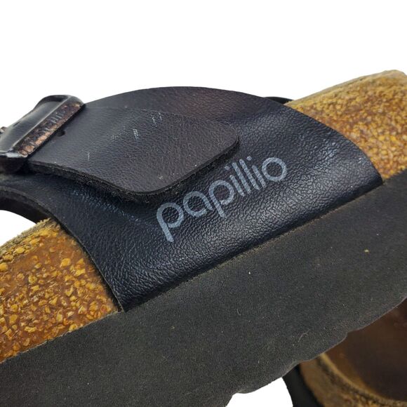 PAPILLIO BIRKENSTOCK Sandals GIZEH Womens Size 39 250 L8 Black Flip Flop Thong - Picture 3 of 9